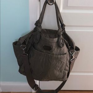 Marc by Marc Jacobs Gray Eliza diaper tote